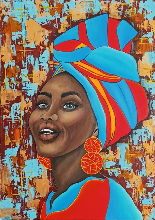 Crowned in Color 绘画, 27.6x19.7 in