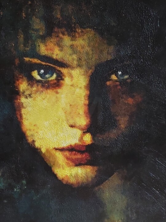 Rustic Gaze 绘画, 39.4x31.5 in