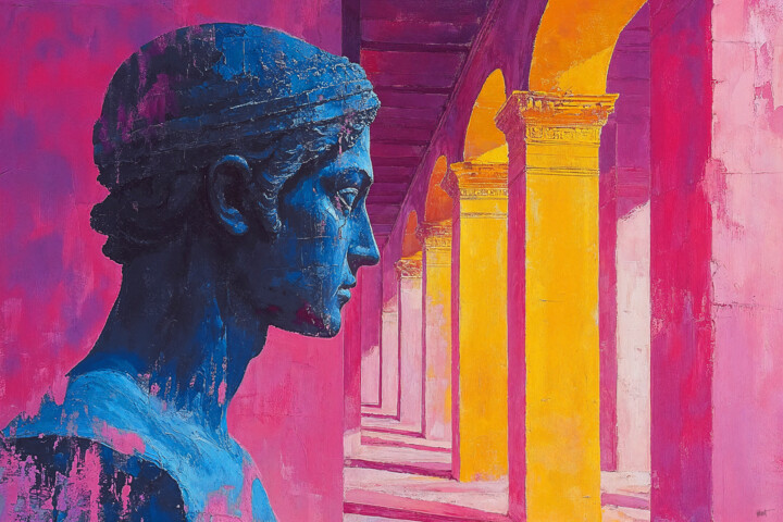 GREECE 数字艺术, 39.4x59.1 in