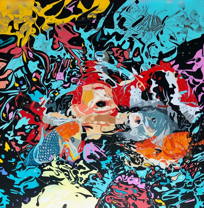 绘画,  39.4x39.4 in 