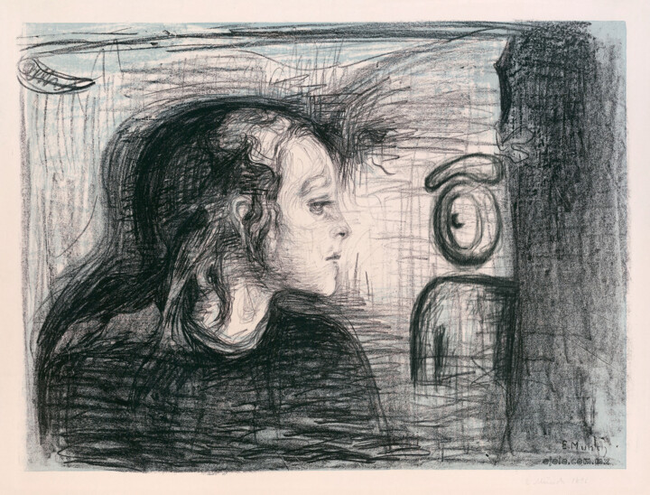 The Sick Child with ojolo 数字艺术, 22x30 in
