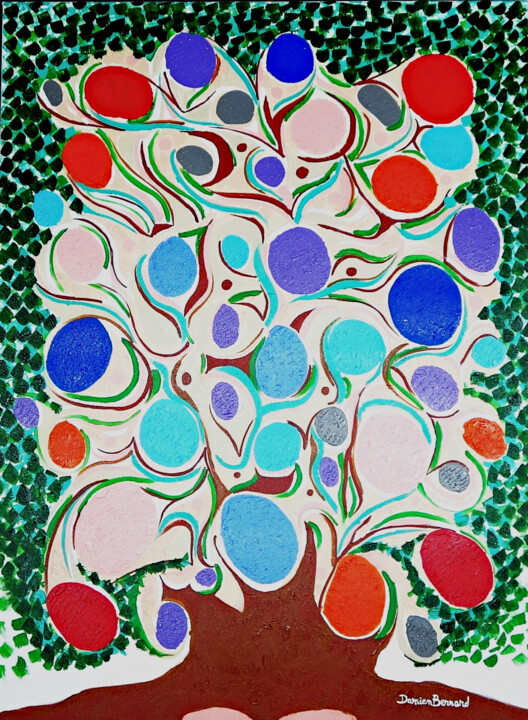 Arbre de vie 🟦 绘画, 51.2x38.2 in