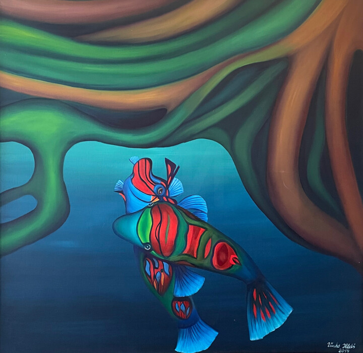 Painting 119 绘画, 38.6x38.6 in