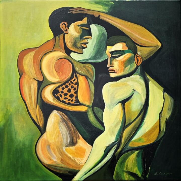 Instinct Without Permission 绘画, 23.6x23.6 in