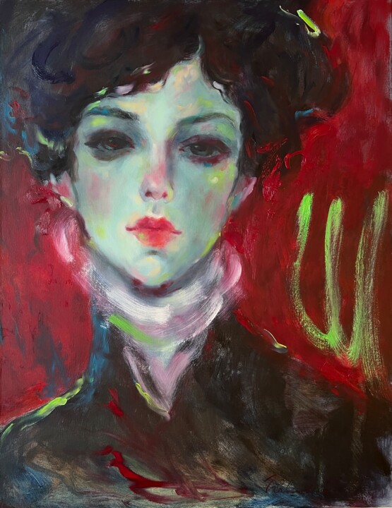 Birth from Music 绘画, 35.4x27.6 in