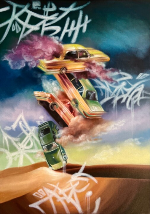Футуризм 绘画, 27.6x19.7 in