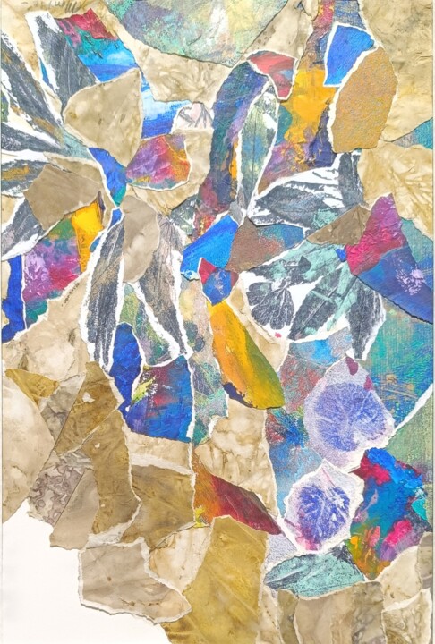 Oiseaux de paradis 拼贴, 15.8x11.6 in