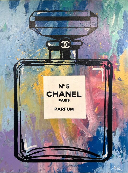 Colorful Chanel 绘画, 48x36 in