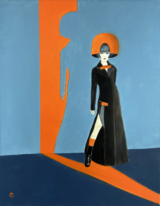 Shadow of a Bygone Fashion. 绘画, 20x16 in