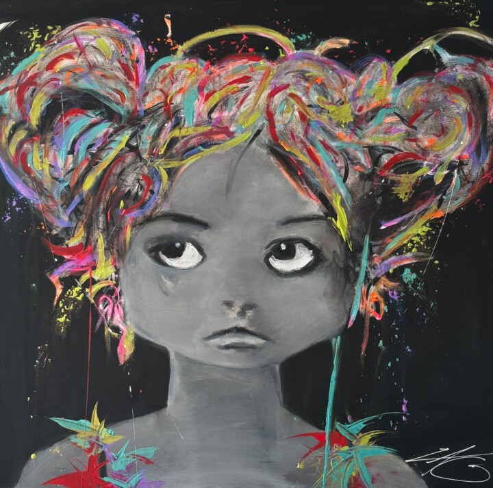 « OUPS » 绘画, 39.4x39.4 in
