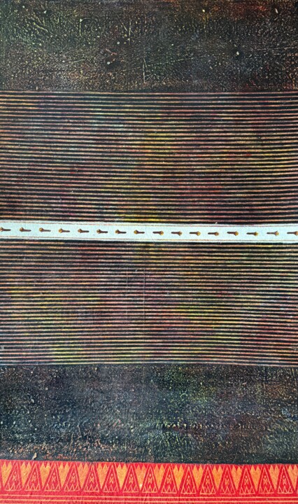 绘画 标题为“Patah Tjengkeh III” 由Raymond Bakker, 原创艺术品, 油