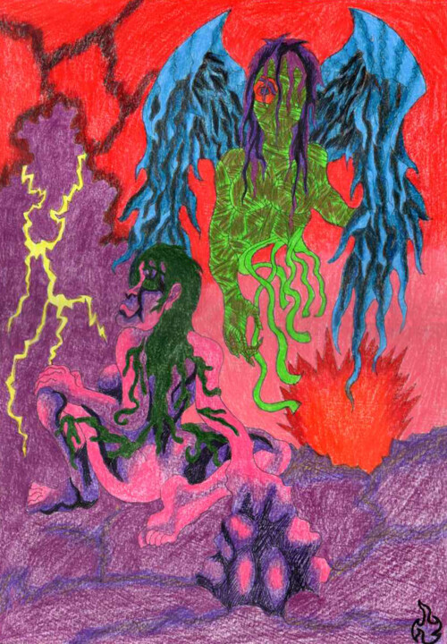 Dechéangélisme 图画, 16.5x11.7 in
