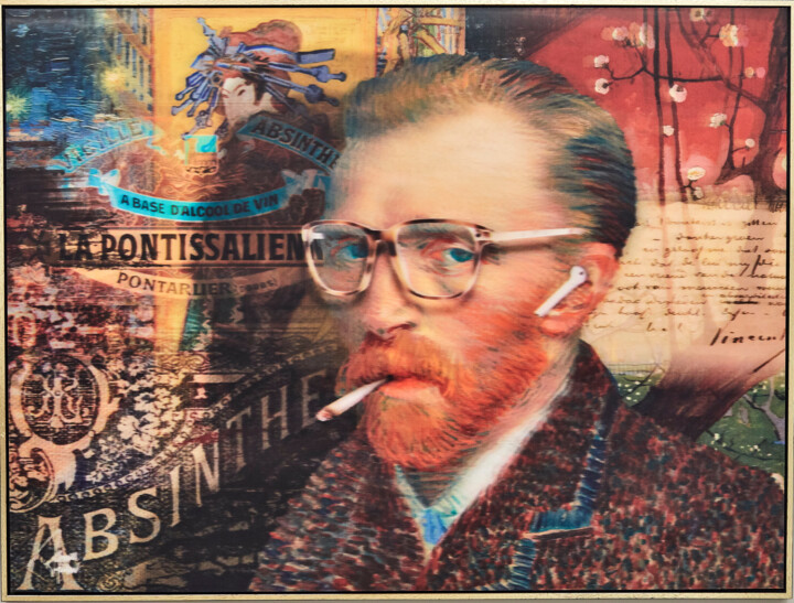 "Van Gogh Lenticulair" başlıklı Tablo James Chiew tarafından, Orijinal sanat, 2D Dijital Çalışma Alüminyum üzerine monte edi…