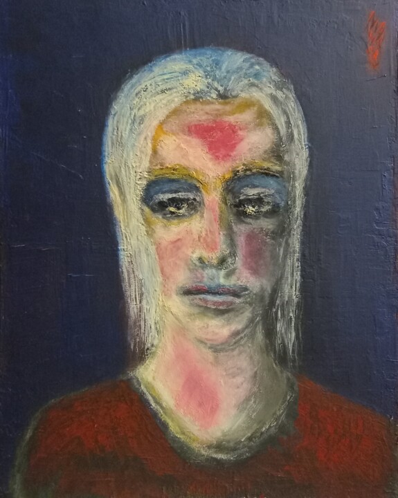 Violet mood 绘画, 27.2x20.9 in