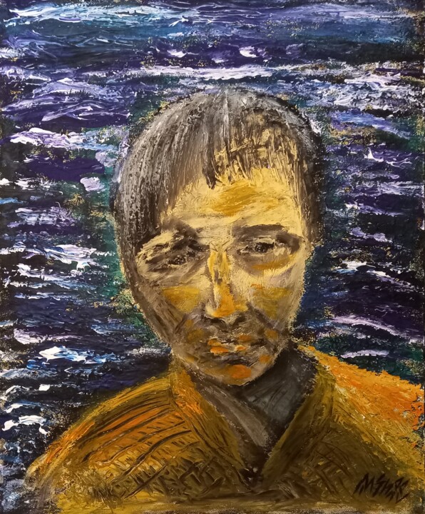Past and thoughts 绘画, 22.4x20.9 in