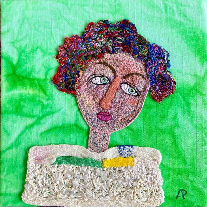 Sister Glinda 纺织艺术, 9.8x9.8 in
