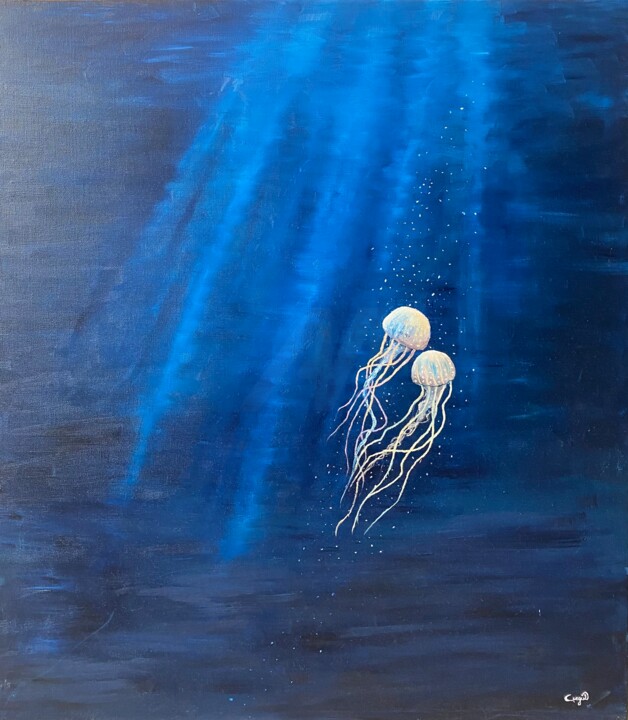 Never Alone 绘画, 31.5x27.6 in