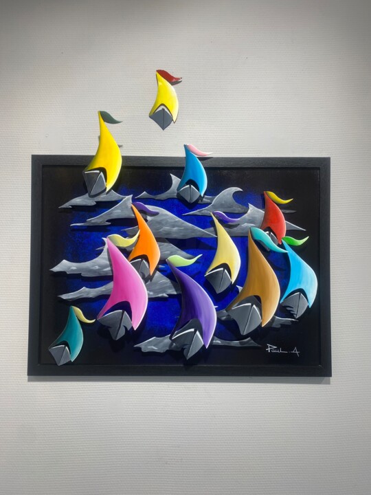 Régate 雕塑, 19.7x27.6 in