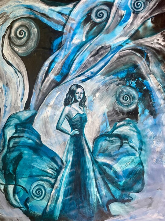 Evening Look 绘画, 94.5x72.1 in