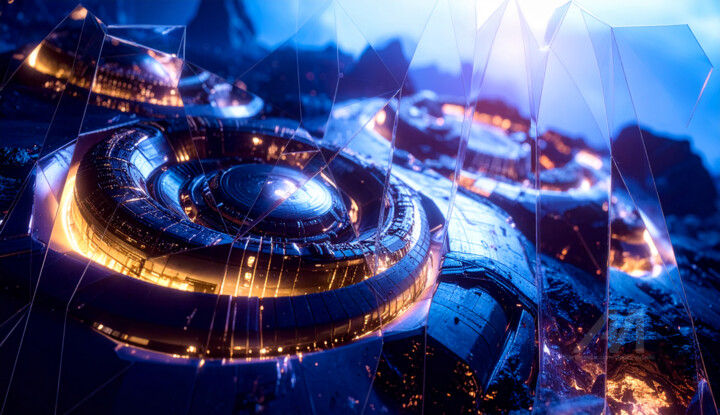 "S 4" başlıklı Dijital Sanat Dejan Vucelic (Merle) tarafından, Orijinal sanat, AI tarafından oluşturulan görüntü