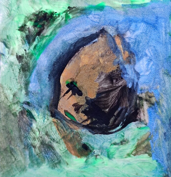 "Neon Green - 20" başlıklı Tablo Milto Sideris tarafından, Orijinal sanat, Akrilik