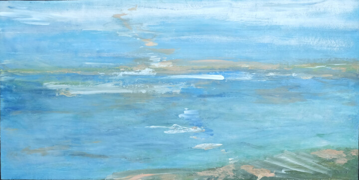 Painting titled "Impressionistic Mar…" by Christian Envall, Original Artwork, Acrylic Mounted on Wood Panel