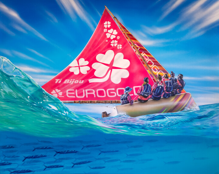 Painting titled "Ti Bijou" by Alfredus, Original Artwork, Spray paint