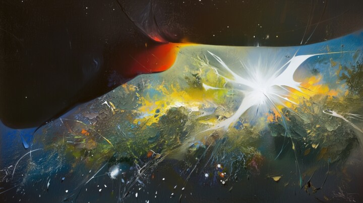 "The Coming Rupture" başlıklı Dijital Sanat Alberto Capitani tarafından, Orijinal sanat, AI tarafından oluşturulan görüntü