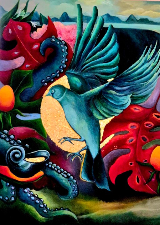 Картина под названием "Der Schatzsucher" - Andrea Gedl, Подлинное произведение искусства, Масло