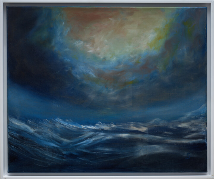 Pintura intitulada "Kaleidoscape-Landsc…" por Godwin Muscat Azzopardi (Godwin), Obras de arte originais, Óleo