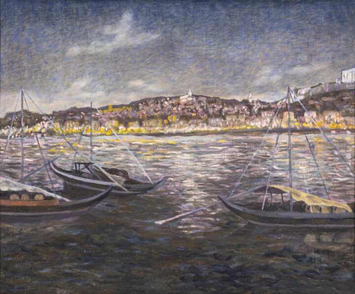 "Ночной Порту" başlıklı Tablo Елена Моисеенко (Беларусь) tarafından, Orijinal sanat, Petrol