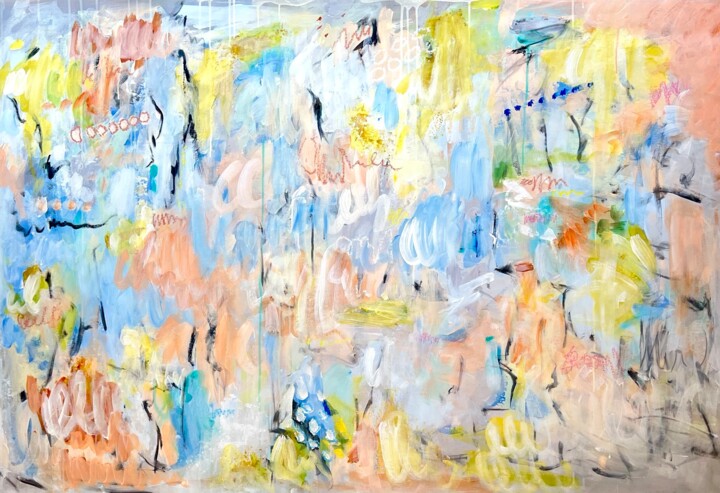 Pintura titulada "The Silence of Dawn…" por Kateryna Malomuzh, Obra de arte original, Acrílico