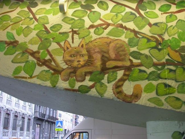 Peinture intitulée "PONT SNCF MARCHE DE…" par Nessé, Œuvre d'art originale