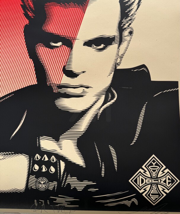 Отпечатки и Гравюры под названием "„Billy Idol: Idoliz…" - Shepard Fairey (Obey), Подлинное произведение искусства, Шелкогра…