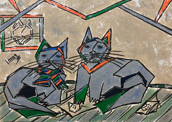 "В мастерской" başlıklı Tablo Imar tarafından, Orijinal sanat, Akrilik