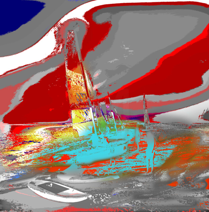 "Sailing Through Sur…" başlıklı Fotoğraf Alfonso García tarafından, Orijinal sanat, Dijital Fotoğrafçılık