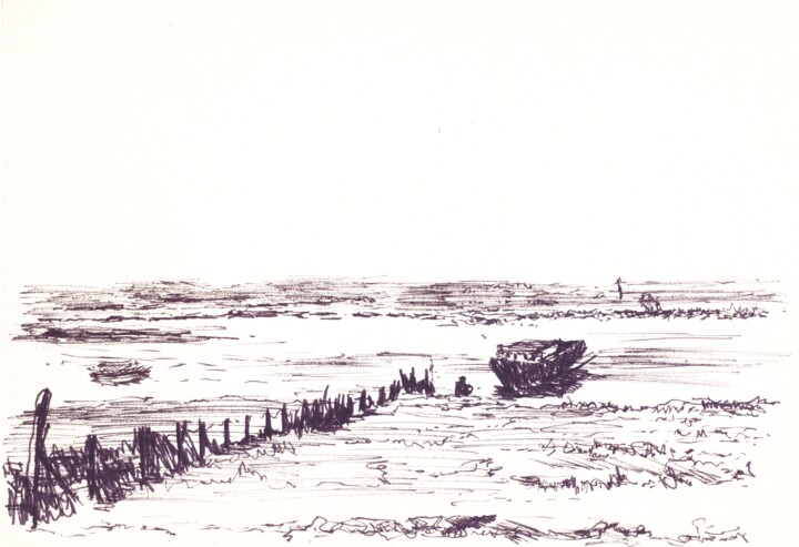 图画 标题为“23” 由Frits Sergeant, 原创艺术品, 墨