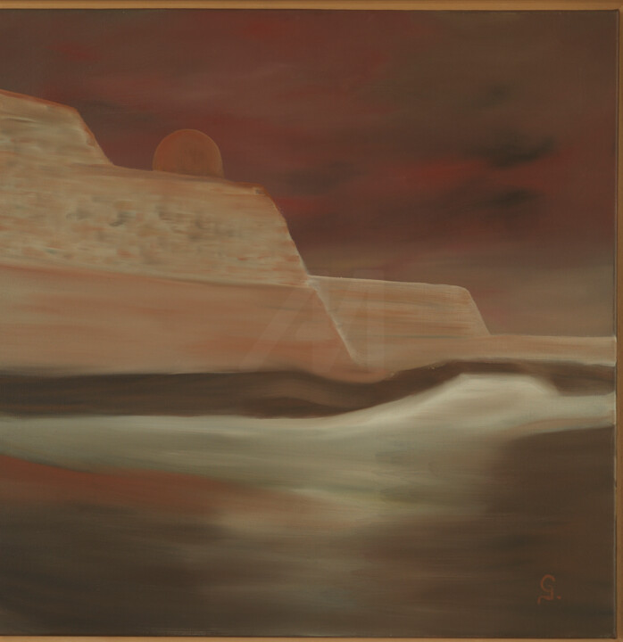 Pintura intitulada "Whispers from the p…" por Godwin Muscat Azzopardi (Godwin), Obras de arte originais, Óleo Montado em Arm…