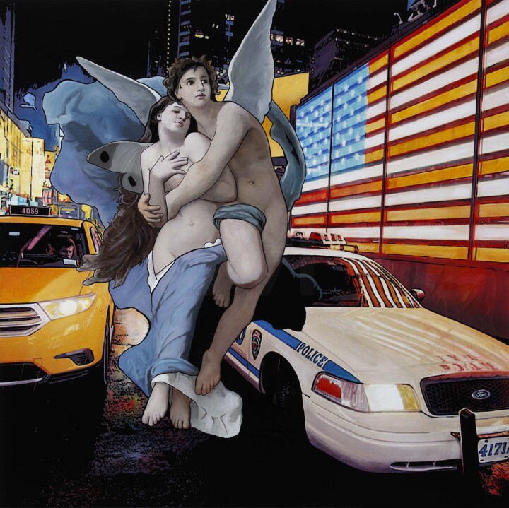 Painting titled "Anni's Back In Town" by Denis Mikhaylov, Original Artwork, Acrylic