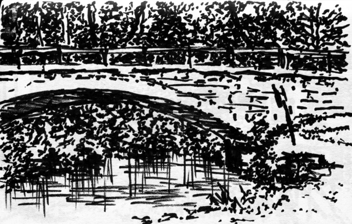 图画 标题为“54” 由Frits Sergeant, 原创艺术品, 墨