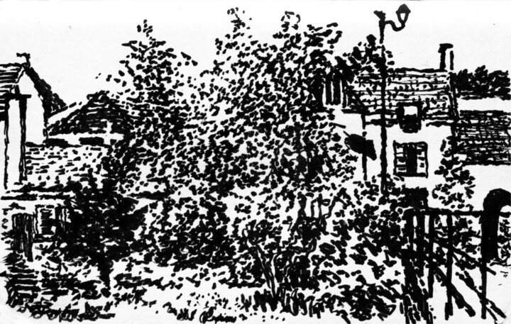 图画 标题为“55” 由Frits Sergeant, 原创艺术品, 墨