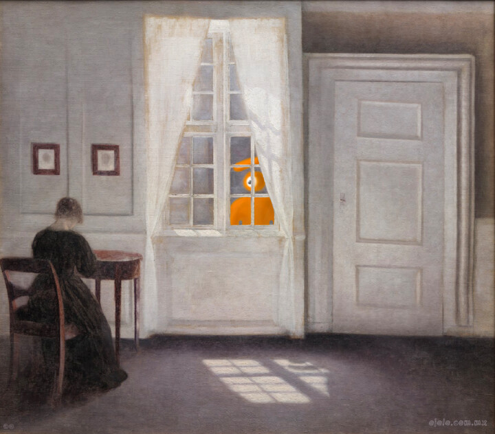 "eye on the window,…" başlıklı Dijital Sanat Ojolo tarafından, Orijinal sanat, Dijital Resim