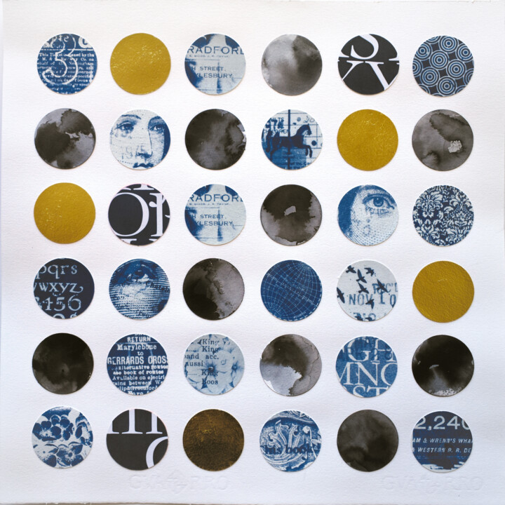 拼贴 标题为“Memories black” 由Manel Villalonga, 原创艺术品, 拼贴