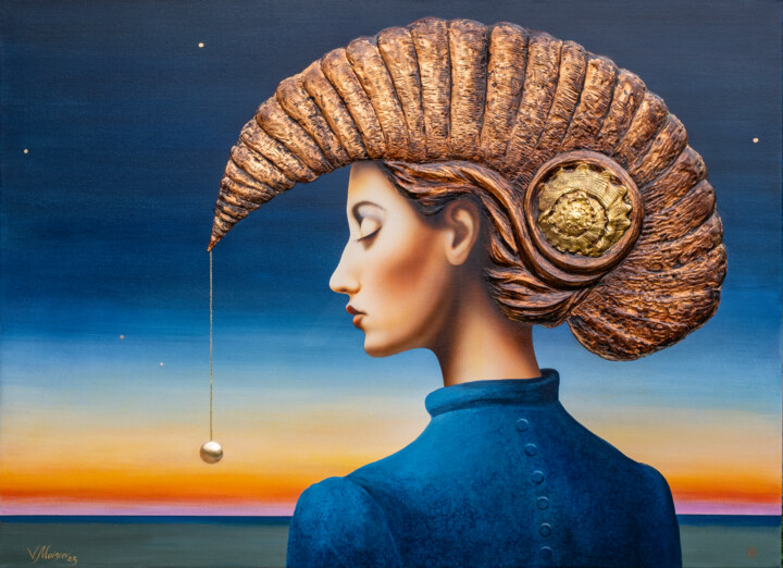 Pintura intitulada "RESONANCE." por Vitaly Moiseev, Obras de arte originais, Acrílico Montado em Armação em madeira