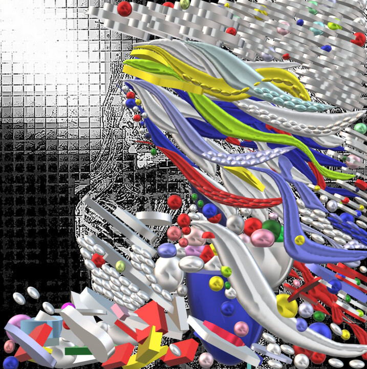 "IL VENTO IL SOLE" başlıklı Dijital Sanat Iannilli  Laila Antonella tarafından, Orijinal sanat, Dijital Resim Plastik cam üz…