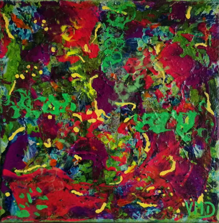 "Biolumina" başlıklı Tablo Veronika M. Dutz tarafından, Orijinal sanat, Akrilik Ahşap Sedye çerçevesi üzerine monte edilmiş