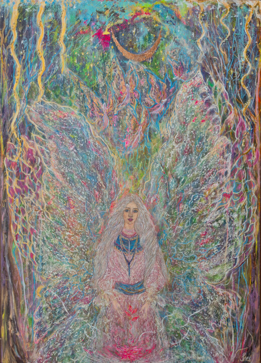 "Energy of Moonlight" başlıklı Tablo Inessa Lightart tarafından, Orijinal sanat, Akrilik