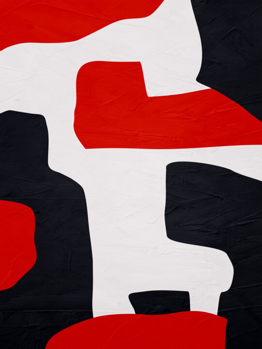 Arts numériques intitulée "ORGANIC ABSTRACT AR…" par Uillian Rius, Œuvre d'art originale, Collage numérique