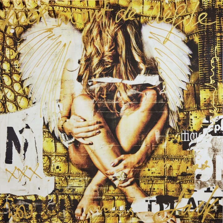 绘画 标题为“Hier woont de liefde” 由Jack Liemburg, 原创艺术品, 铸件