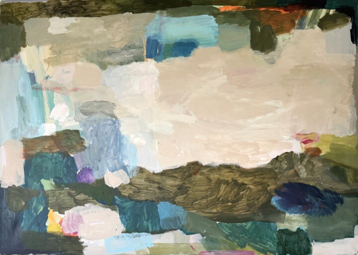 绘画 标题为“Leicht” 由Diana Krinninger, 原创艺术品, 丙烯